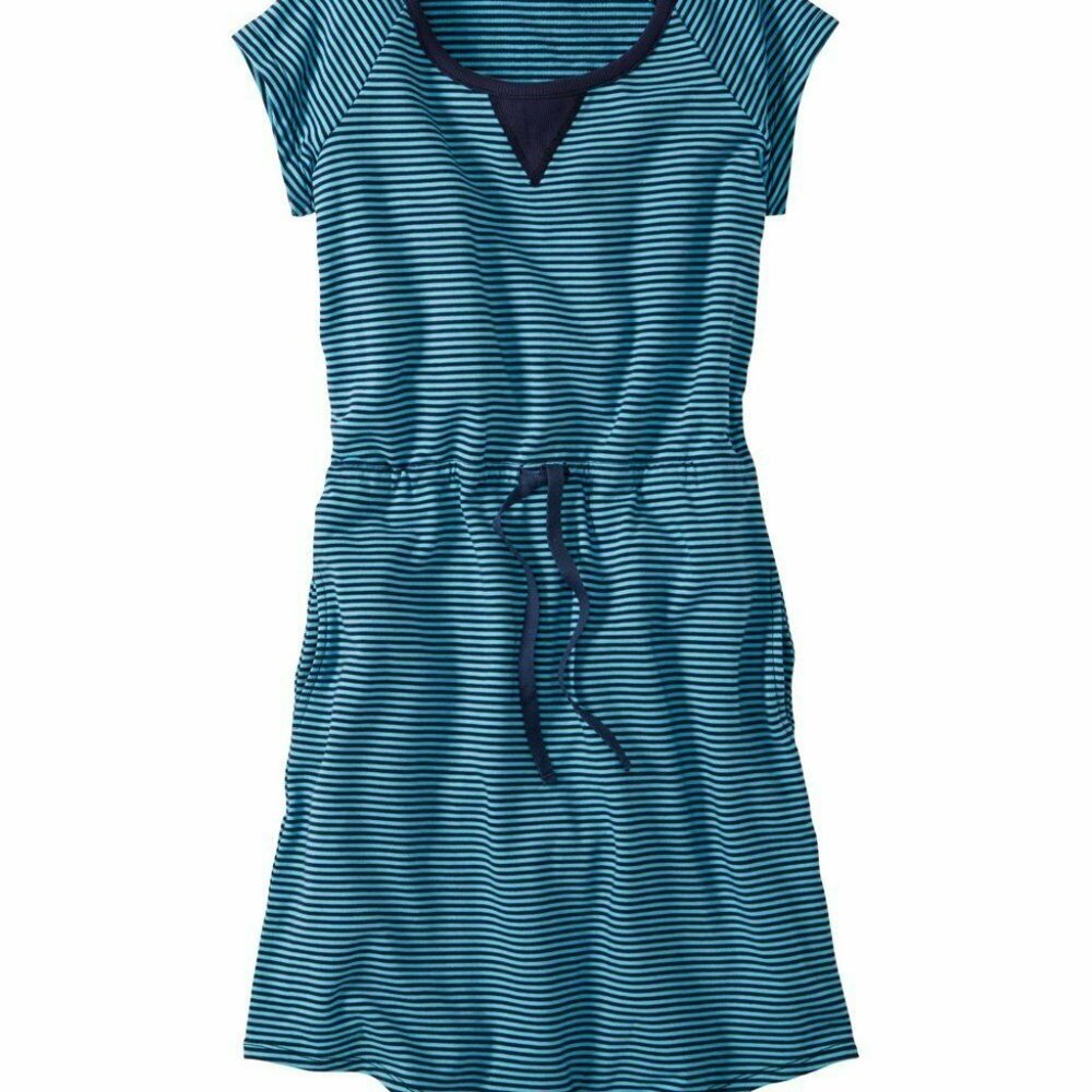 HANNA ANDERSSON Striped French Terry T-Shirt Dress